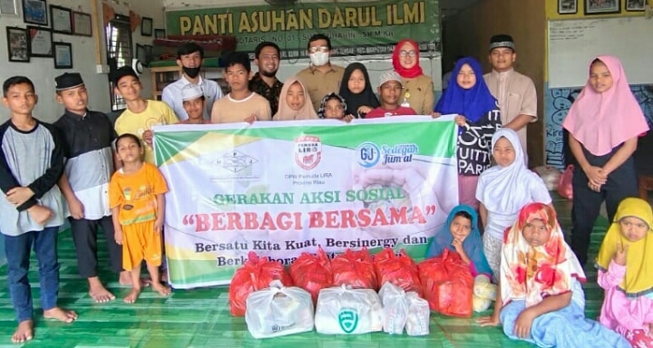 Marhaban Yaa Ramadhan 1442 H, Aksi Sosial HPJI Riau Bersama Pemuda LIRA Riau dan Founder GSJ