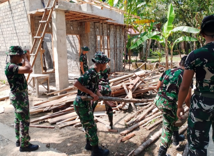 Keberhasilan Dalam Membangun RTLH Untuk Rakyatnya Merupakan Kepuasan Bagi TNI