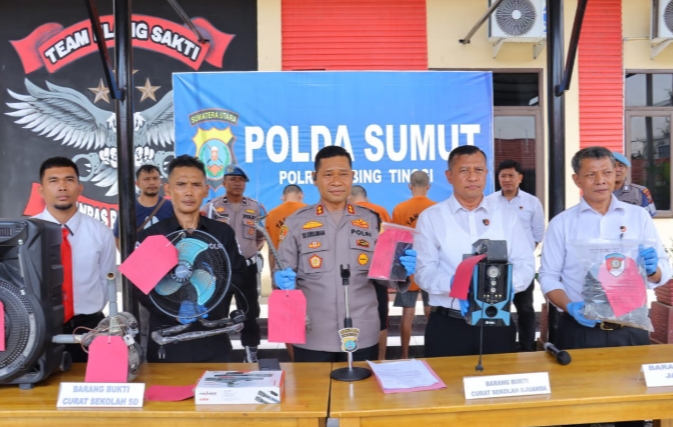 Polres Tebing Tinggi Gelar Press Release Pengungkapan Kasus Selama Bulan Oktober 2024