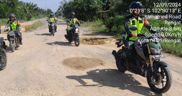 Ini Harapan Babinsa, Dapat Cegah Karhutla Dengan Sisir Di wilayah Koramil 01/Rengat Kodim 0302/inhu