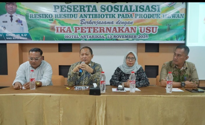 Cegah Risiko Residu Antibiotik, Pemkab Asahan Edukasi Pelaku Peternakan