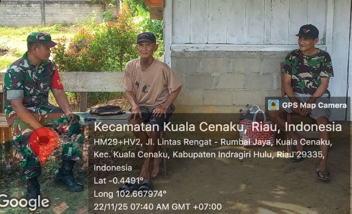 Komsos Berjalan Kemanunggalan TNI Dengan Rakyat Kuat Dan Terjaga Dengan Warga Desa Binaan