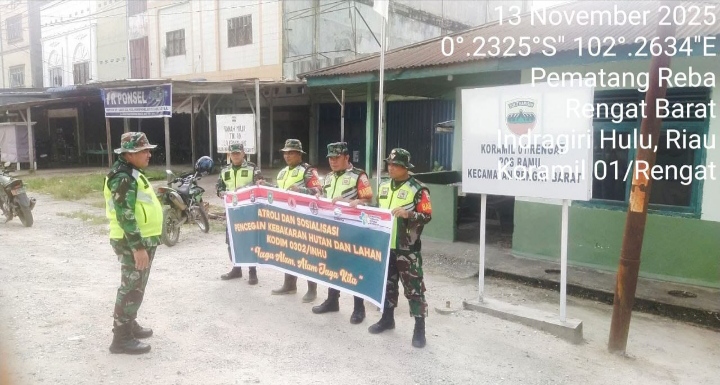 Monitor Daerah Dianggap Rawan Karhutla Babinsa Lakukan Patroli Dan Sosialisasi