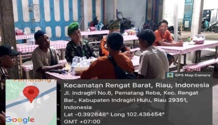 Cegah Potensi Gangguan Anggota Koramil 01/Rengat dan Ormas Melaksanakan Kegiatan Patroli Mandiri