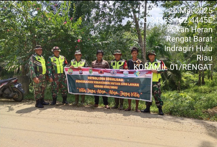 Peduli Terhadap Lingkungan Peltu Herman Waluyo Larang Buka Lahan Dengan Cara Dibakar