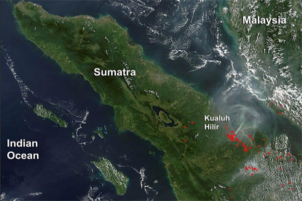 Titik Panas di Sumatera Jadi 159 Titik