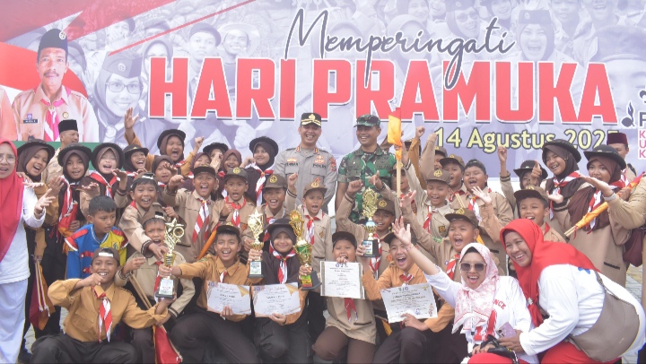 Dandim 0302/Inhu - Kuansing Hadiri Peringatan Hari Pramuka Ke - 64 Tahun 2025 Bertemakan Kolaborasi Untuk Membangun Ketahanan Bangsa