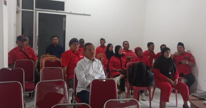 DPC PDIP Kota Tebingtinggi Saksikan Upacara Peringatan Hari Lahirnya Pancasila Secara Virtual