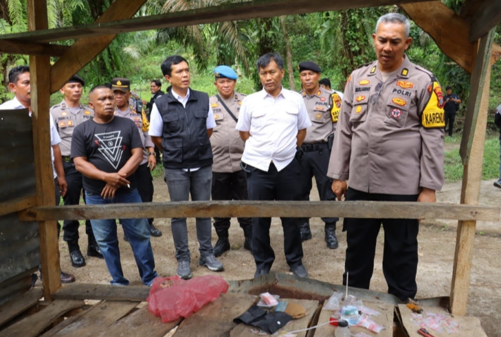 Polres Tebing Tinggi Gerebek Sarang Narkoba di Desa Tinokkah Sergai