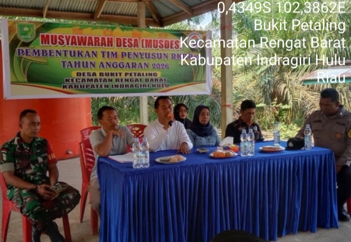 Terencana Secara Matang Arah Pembangun Babinsa Koramil 01/Rengat,Hadiri Musdes RKPDes Tahun 2026