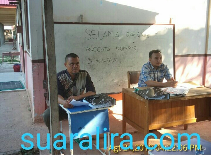 Rapat sosialisasi koperasi Jil Al-Ansori di Padang sawah berjalan sukses
