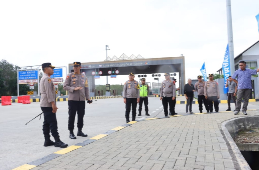Hari Pertama Ops Lilin Toba 2025, Kapolres Tebing Tinggi Tinjau Kesiapan Pos Pengamanan Nataru