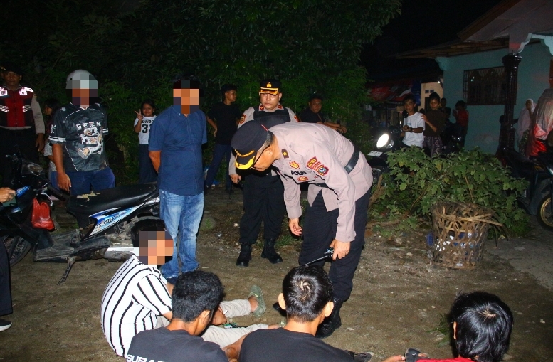 Polres Tebing Tinggi Bersama BNNK Amankan Empat Pria dalam Operasi Sarang Narkoba