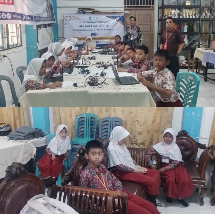 Siswa SDN 024 Tarai Bangun Kampar  Semangat dan Antusiasme Ikuti ANBK 2025-2026
