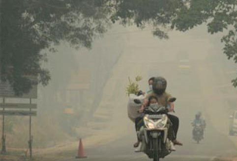 Rengat Diselimuti Kabut Tebal