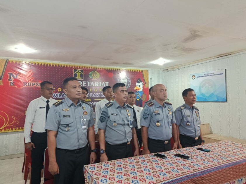 Kalapas Pekanbaru Erwin Fransiskus Simangunsong Ikuti Rakor Nasional Secara Virtual