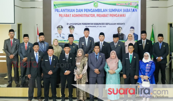 Pemkab Meranti Lantik 28 Pejabat, Wabup: Mutasi ASN Murni untuk Penyegaran dan Peningkatan Kinerja