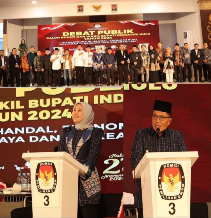 Ready' Lalap Habis Pertanyaan Dari  Paslon Secara Terang Benderang Pada Debat Publik Yang Digelar KPU Inhu