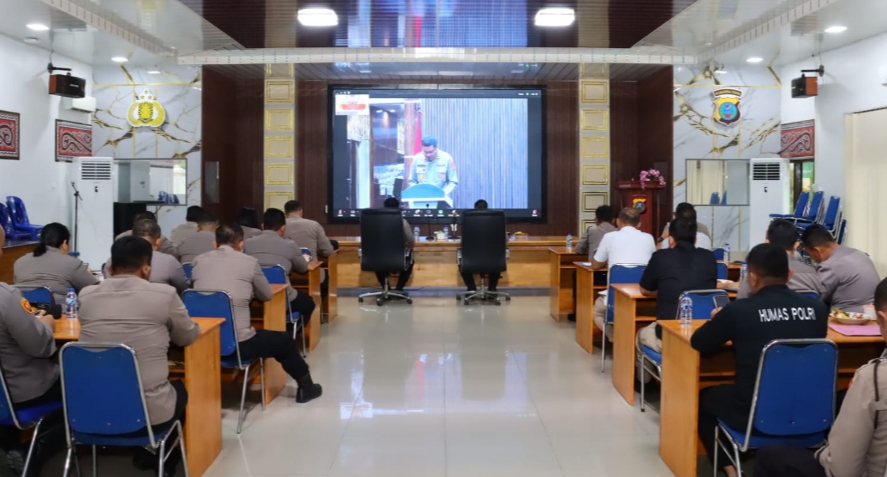 Polres Tebing Tinggi Ikuti Taklimat Awal Audit Kinerja Tahap II T.A. 2025