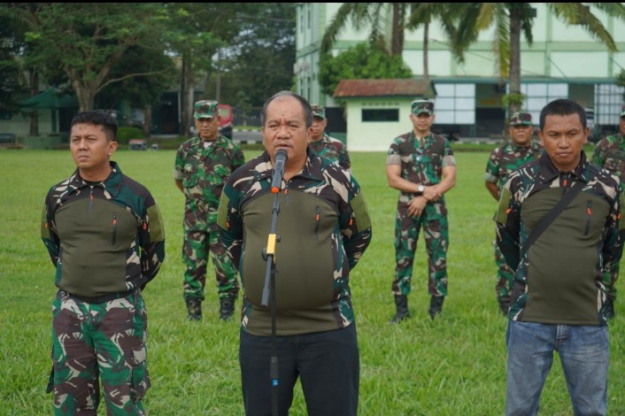 Bupati Asahan Uji Terbang Drone Pertanian Di Lahan Pangan Padi Gogo Kodim 0208/AS