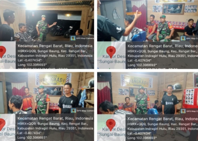 Wujud Kepedulian Terhadap Keamanan Di Lingkungan Masyarakat Babinsa Lakukan Patroli Kamtibmas