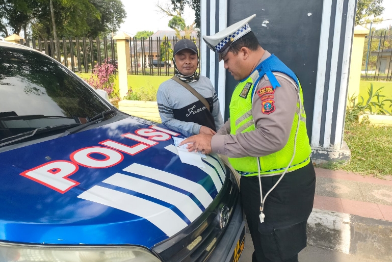 Hari Pertama Ops Patuh Toba 2025, Polres Tebing Tinggi Tindak 35 Pelanggar Lalu Lintas