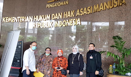 Terkait Isu Logo, Olies Datau Kunjungi Kantor Kemenkumham RI