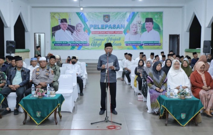 Bupati Asahan Lepas Jama'ah Calon Haji Asal Kabupaten Asahan