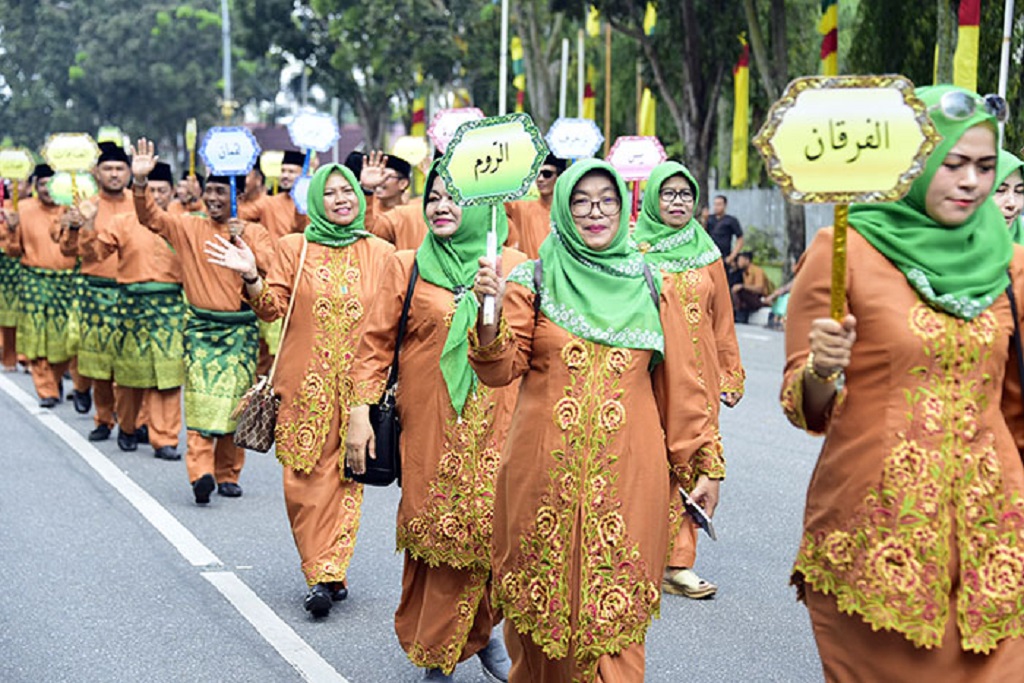 200 Orang Asal Bengkalis Ikuti Pawai Ta'aruf MTQ Ke-37 Provinsi Riau