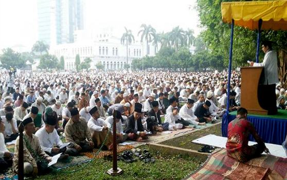 Wako Dumai Shalat Ied di Masjid Taqwa