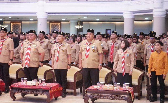 Bupati Asahan Hadiri Pengukuhan Dan Pelantikan Mabida, Kwarda, Dan LPK Gerakan Pramuka Sumut