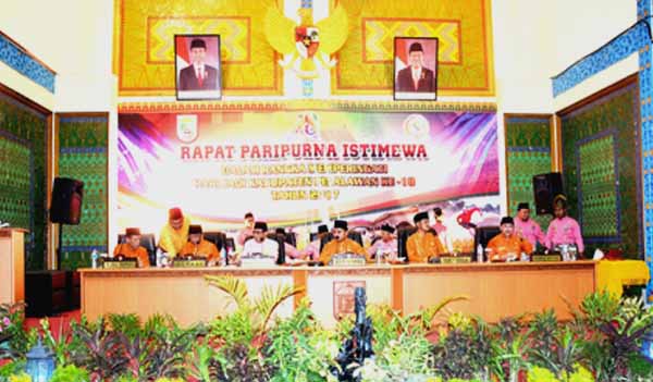 Meriahkan HUT Pelalawan, DPRD Gelar Sidang Paripurna Istimewa