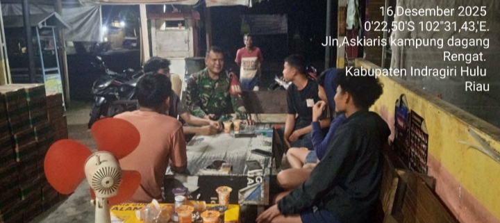 Pengawasan  Wilayah Tetap Dilakukan Untuk Membangun Kedekatan Suatu Wilayah Yang Dinilai Semakin Efektif Babinsa koramil 01/Rengat