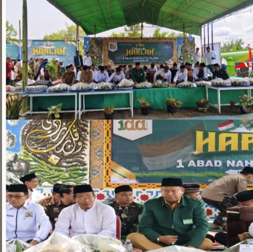 Dandim 0302/Inhu Diwakili Pasi Pers Hadiri Harlah Satu Abad NU .