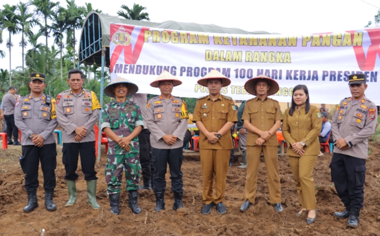 Kapolres Tebing Tinggi Cooling System dan Gelorakan Swasembada Pangan