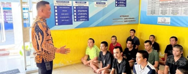 Ka KPLP Pimpin Razia, Pastikan Blok Hunian Lapas Curup Aman