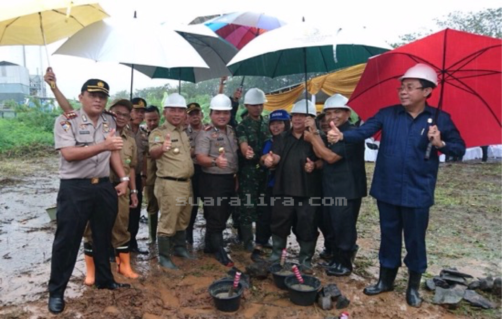 Pepen Letakan Batu Pertama Pembangunan Mapolres Metro Bekasi Kota Yang Baru