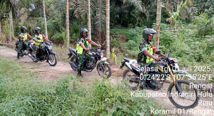 Babinsa Ingatkan Jangan Pernah Membuka Lahan Dengan Cara Membakar.