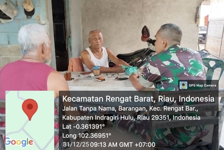 Bersama Mitra Karib Babinsa Komsos Di Wilayah Binaan Untuk Ciptakan Situasi Kondusif