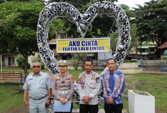 Tugu Cinta Tertib Lalu Lintas Diresmikan Pilar Keselamatan Kota Tebing Tinggi