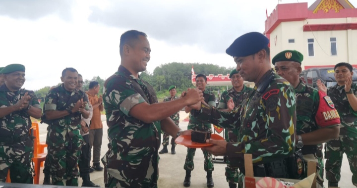 Dandim 0302/Inhu Letkol Inf Emick Candra Nasution ,M.P.M Bersama Rombongan Kunjungi Mako Yon C Pelopor Desa Seberida.