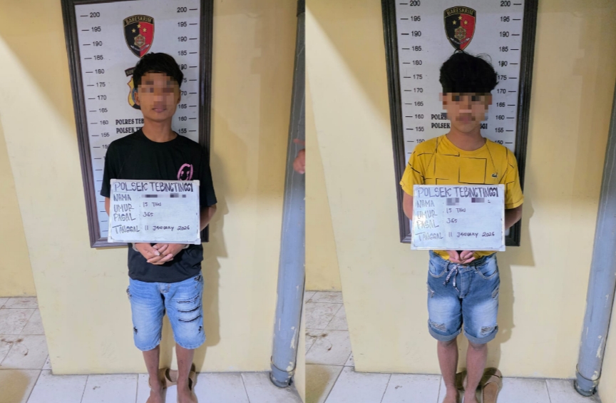 Coba Melarikan Diri, Dua Pelaku Curas Ditangkap Polsek Tebing Tinggi