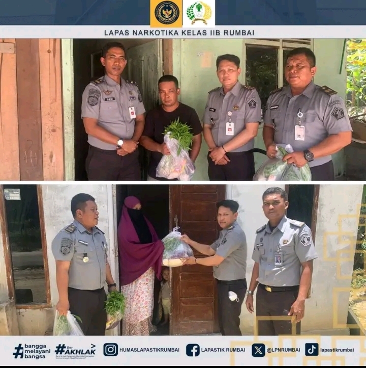Lapas Narkotika Rumbai Gelar Bakti Sosial Kepada Keluarga Warga Binaan dan Warga Sekitar