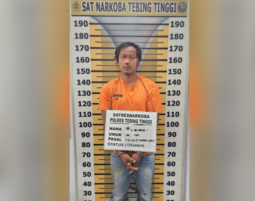 Tim Gabungan Polres Tebing Tinggi Tangkap Residivis Kasus Narkoba