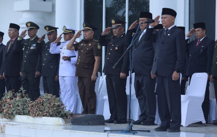 Bupati Asahan Pimpin Apel Bela Negara