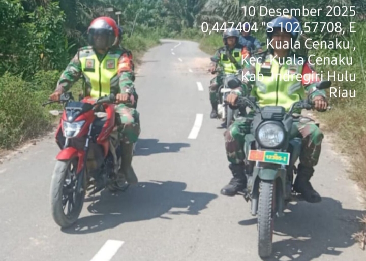 Jaga Lingkungan Koramil 01/Rengat Kodim 0302/Inhu Tingkatkan Patroli dan Sosialisasi Karhutla di Wilayah Binaan