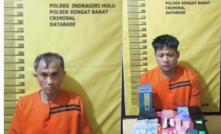 Secara Terpisah Namun Polsek Rengat Barat Berhasil Bekuk 2  Tersangka Penyalahgunaan Narkotika