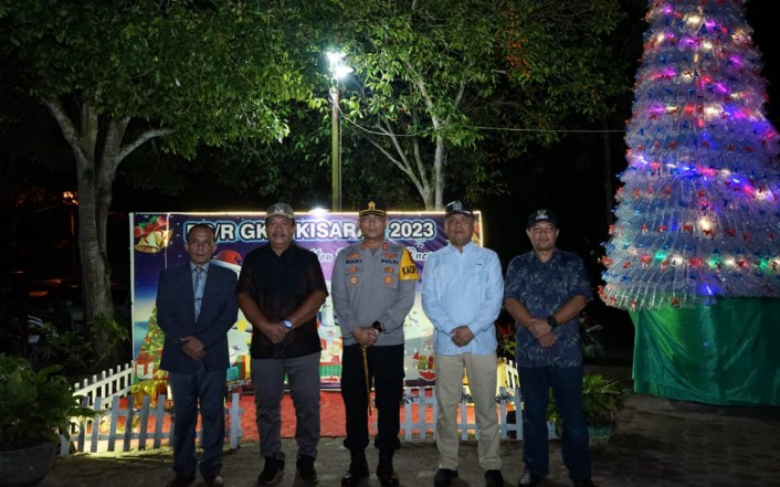 Kapolres Asahan Bersama Wakil Bupati Asahan Dan Forkopimda Tinjau Malam Perayaan Natal