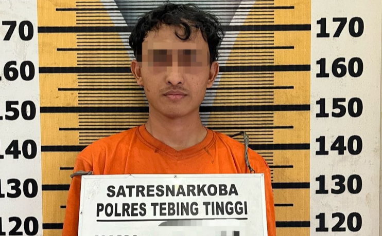 Sat Resnarkoba Polres Tebing Tinggi Tangkap Pengedar Narkoba di Paya Mabar