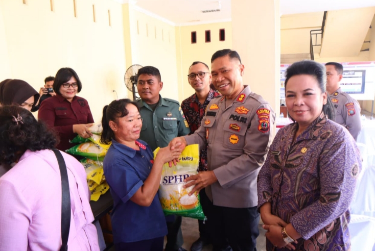 Kapolres Tebing Tinggi Launching Gerakan Pangan Murah, 2 Ton Beras Disalurkan